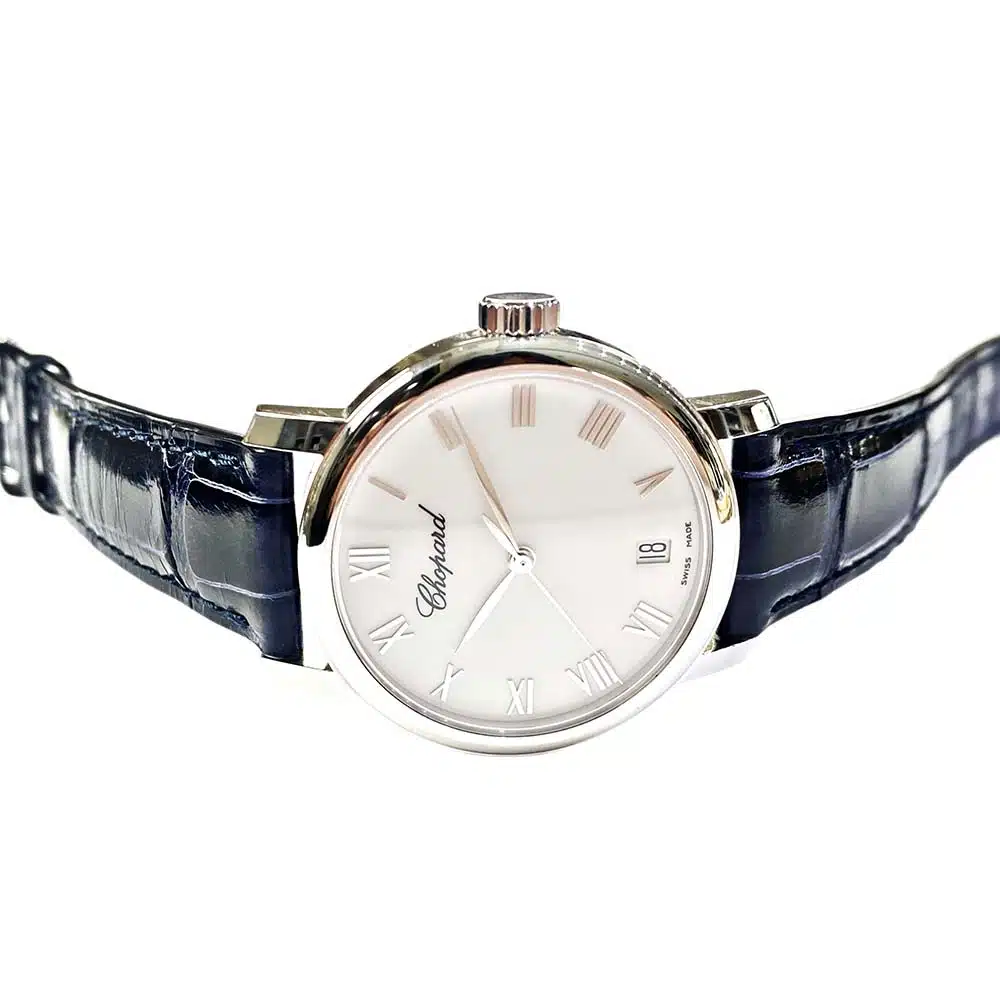 Chopard Classic Black 124200-1001 White Gold with Black Leather Watch – image 4