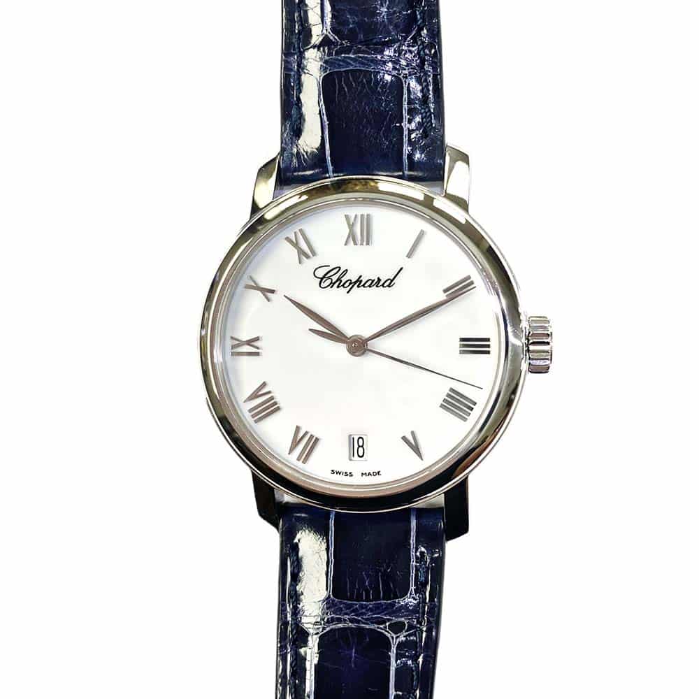 Chopard Classic Black 124200-1001 White Gold with Black Leather Watch