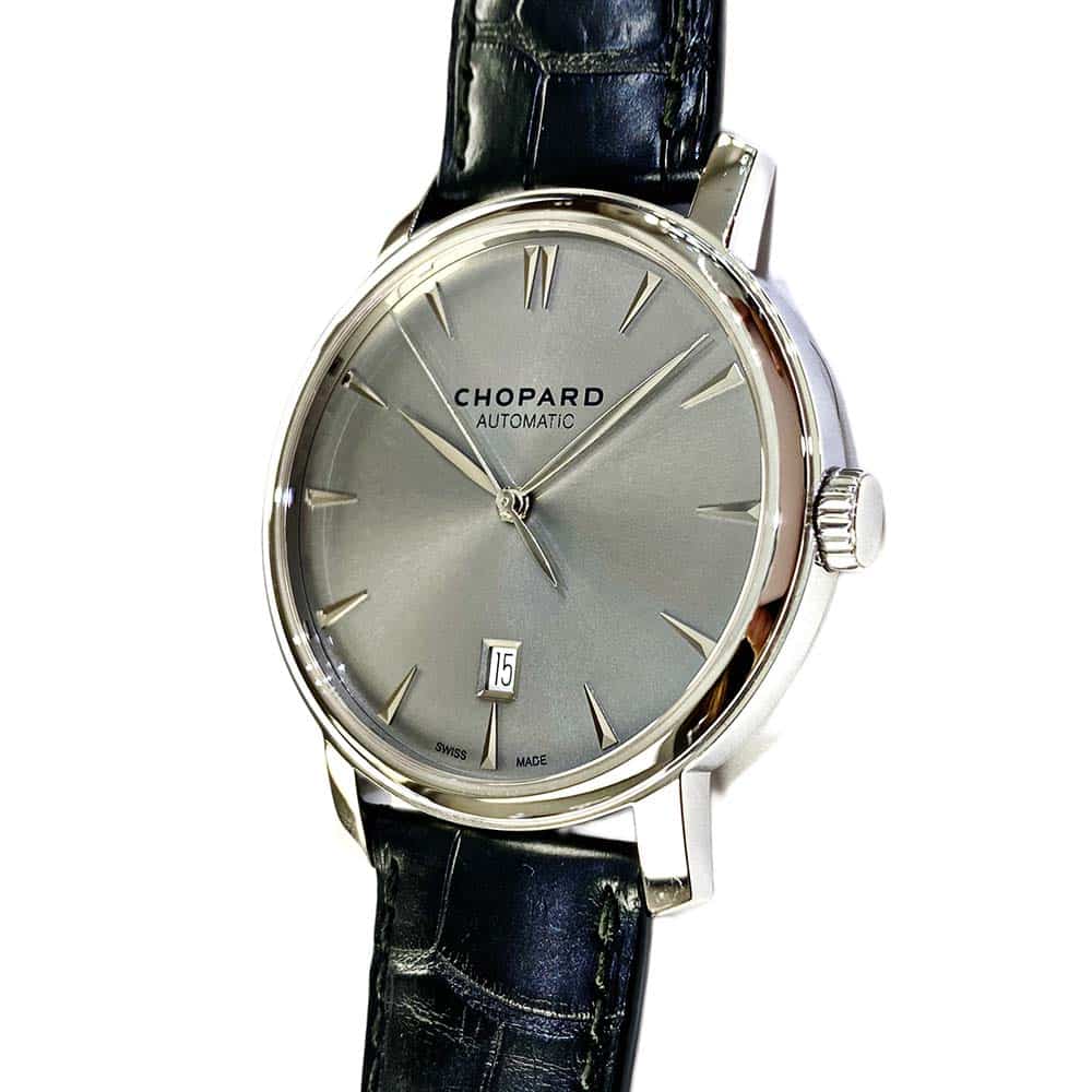 Chopard Classic 161278-1004 White Gold with Black Leather Watch