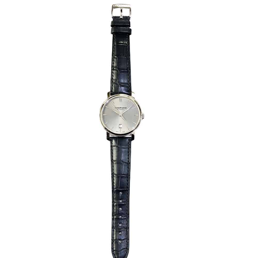 Chopard Classic 161278-1004 White Gold with Black Leather Watch