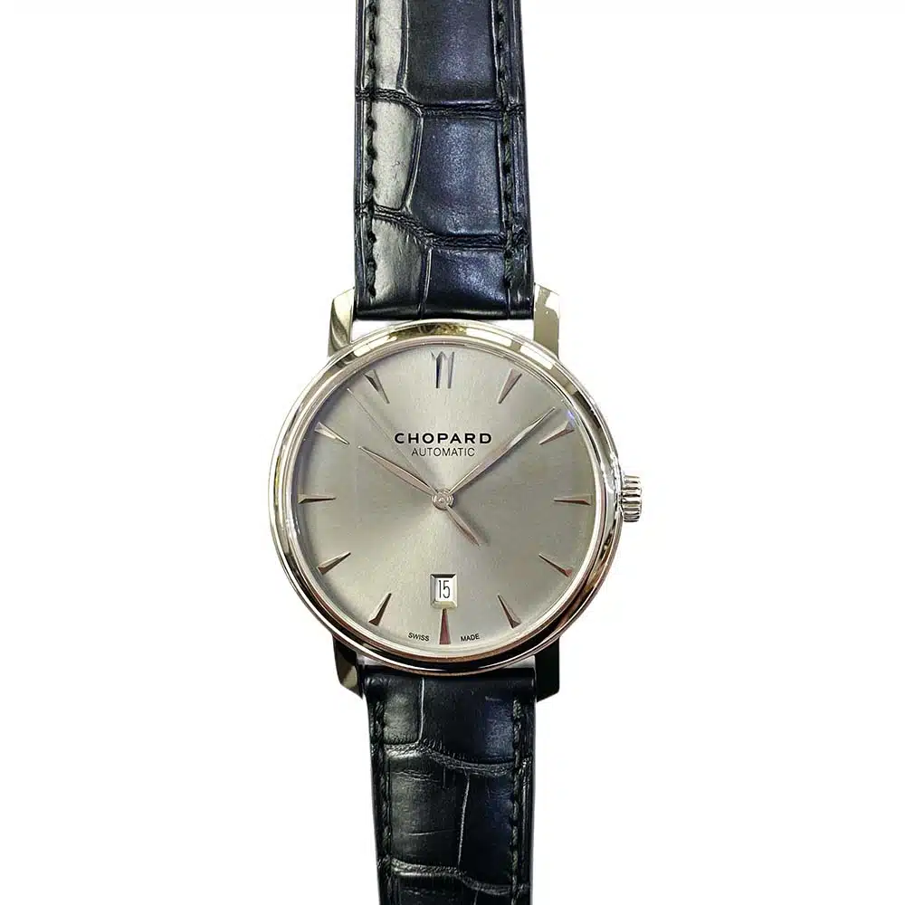 Chopard Classic 161278-1004 White Gold with Black Leather Watch – image 2