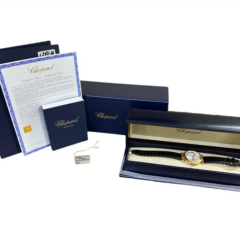 Chopard Imperiale Black 384822-5001 Rose Gold with Black Alligator Leather Watch – image 7