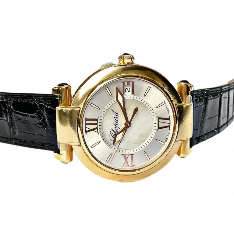 Chopard Imperiale Black 384822-5001 Rose Gold with Black Alligator Leather Watch – image 5