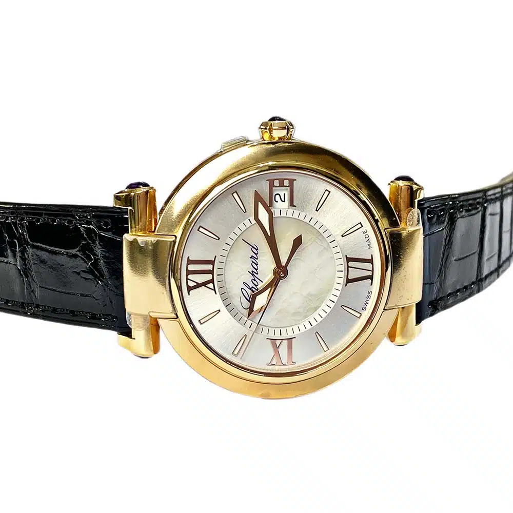 Chopard Imperiale Black 384822-5001 Rose Gold with Black Alligator Leather Watch – image 5