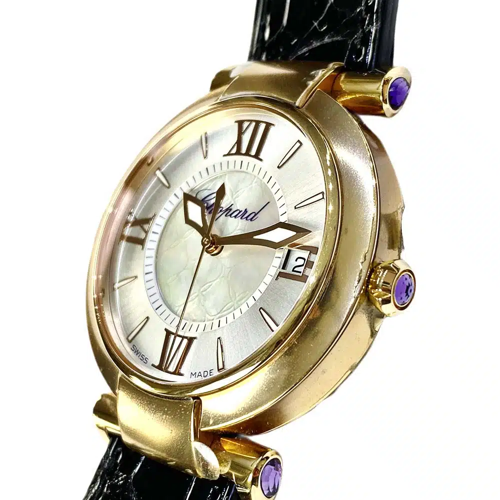 Chopard Imperiale Black 384822-5001 Rose Gold with Black Alligator Leather Watch – image 4