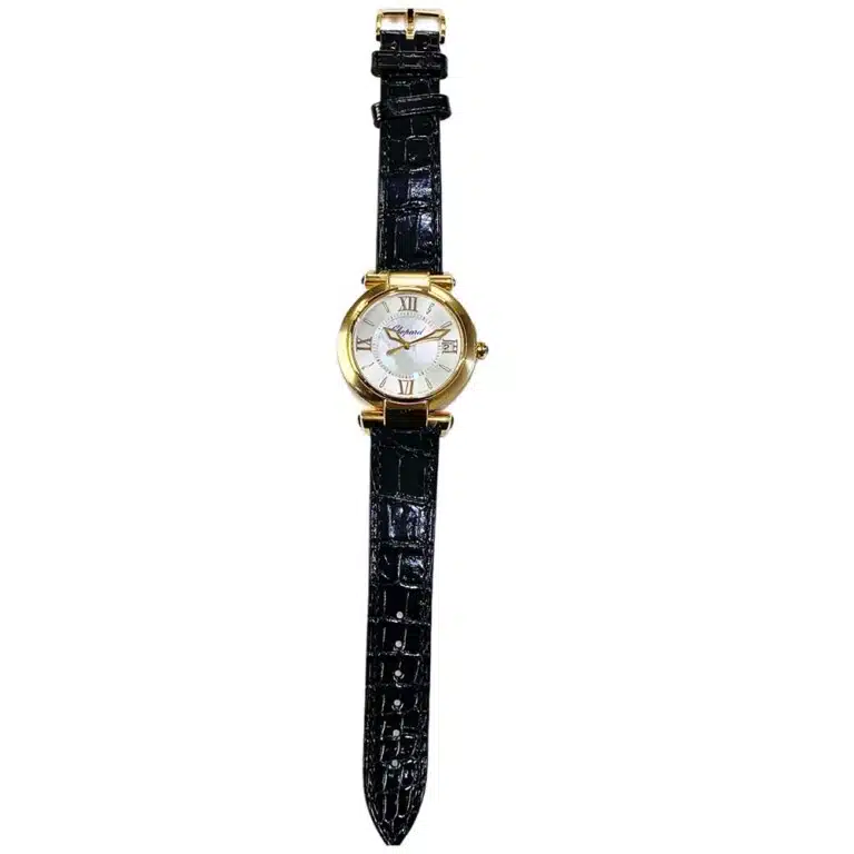 Chopard Imperiale Black 384822-5001 Rose Gold with Black Alligator Leather Watch – image 3