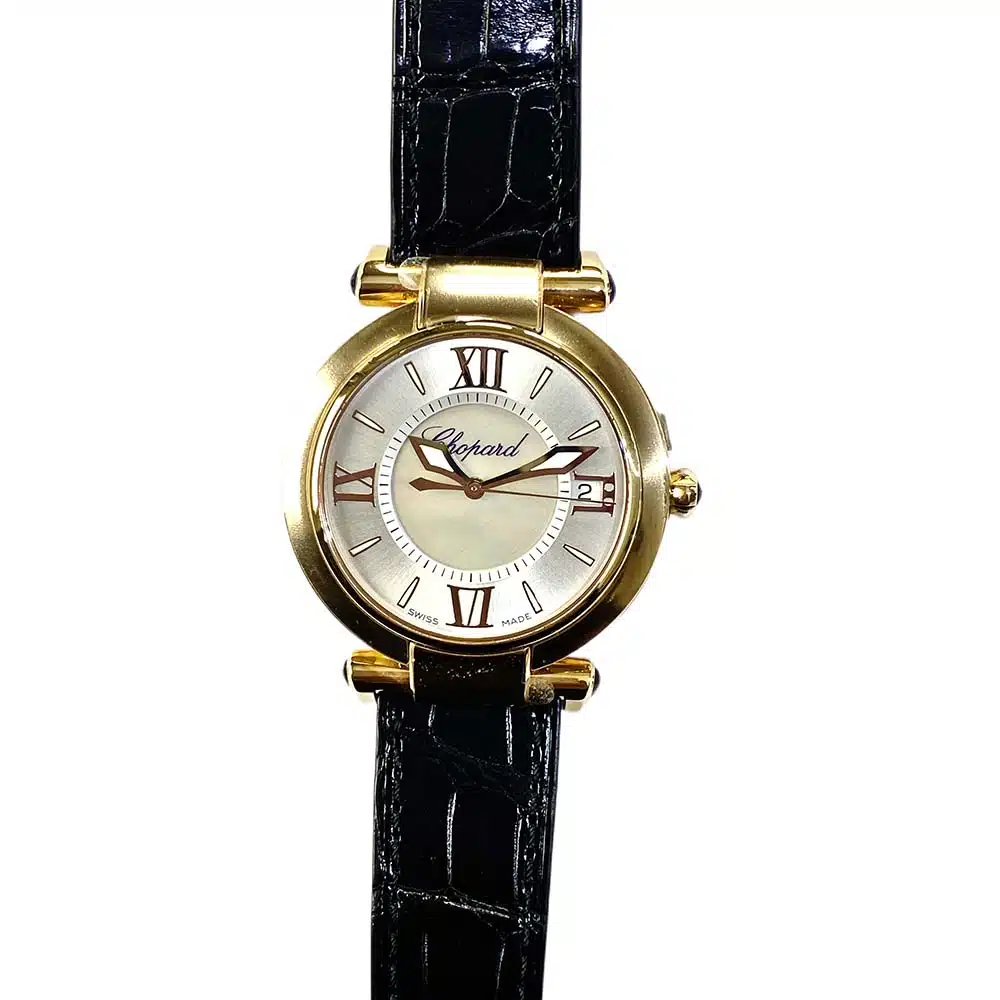 Chopard Imperiale Black 384822-5001 Rose Gold with Black Alligator Leather Watch – image 2
