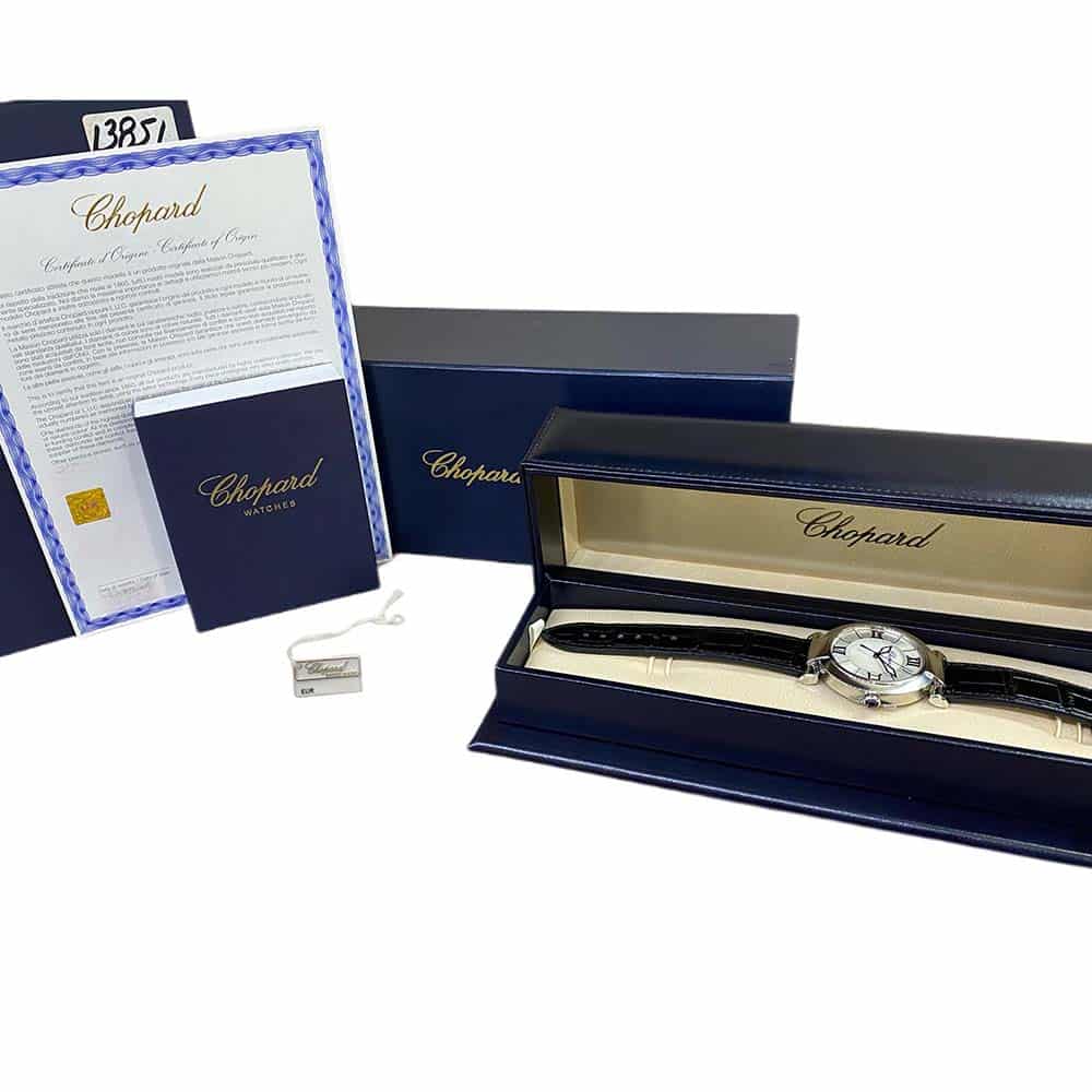 Chopard Imperiale Black 388531-3009 Stainless Steel with Black Alligator Leather Watch