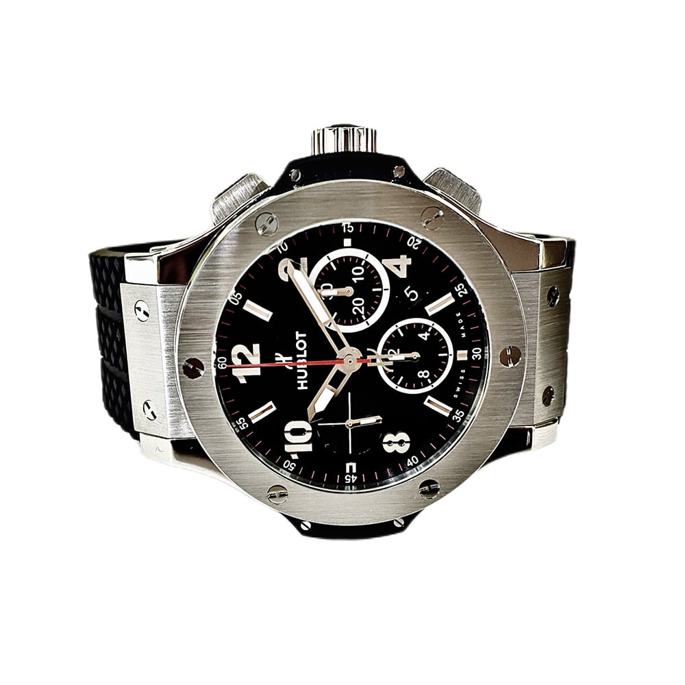 Hublot Big Bang Black Dial Automatic 301.SX.130.RX Stainless with Black Rubber Watch
