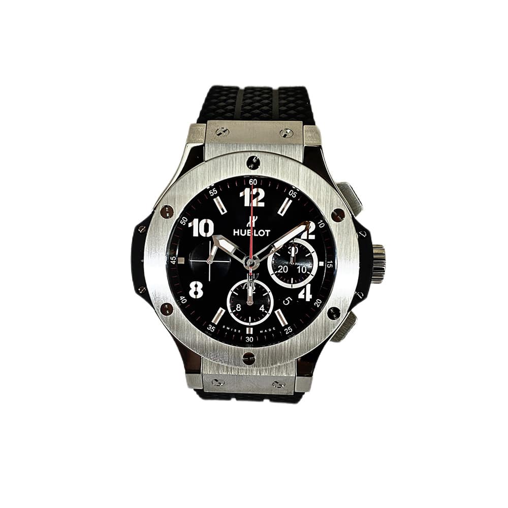 Hublot Big Bang Black Dial Automatic 301.SX.130.RX Stainless with Black Rubber Watch