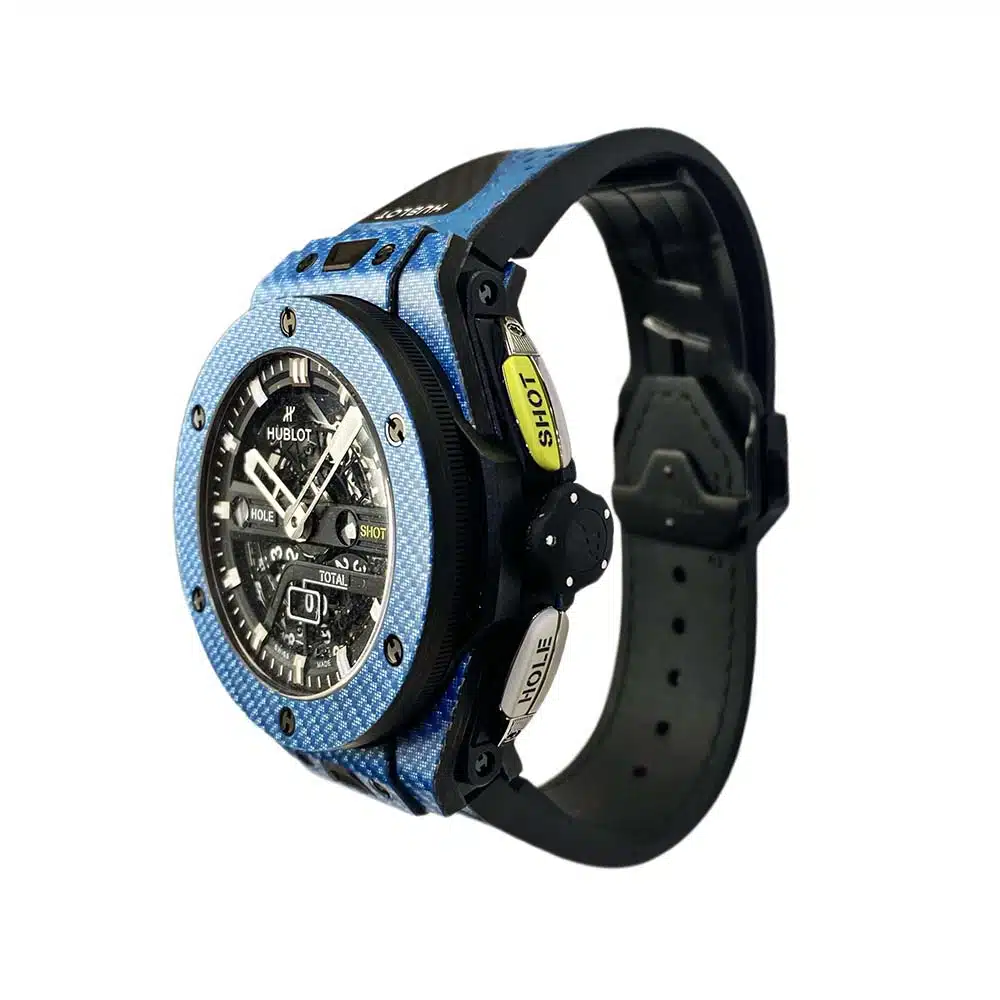 Hublot Big Bang Unico Golf Sky Blue 45mm 416.YE.1120.VR Blue Carbon Fiber Automatic Watch – image 4