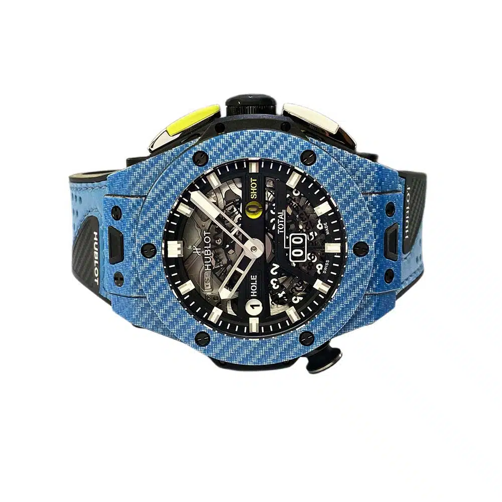 Hublot Big Bang Unico Golf Sky Blue 45mm 416.YE.1120.VR Blue Carbon Fiber Automatic Watch – image 3