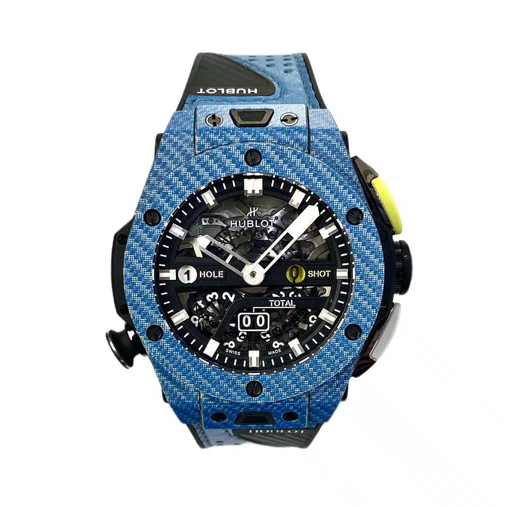 Hublot Big Bang Unico Golf Sky Blue 45mm 416.YE.1120.VR Blue Carbon Fiber Automatic Watch – image 2