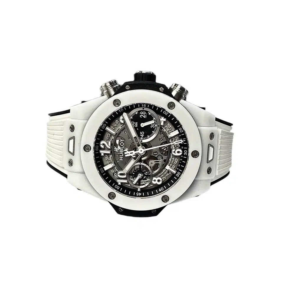 Hublot 441.HX.1171.RX Big Bang Unico White Ceramic With White Rubber Watch – image 3