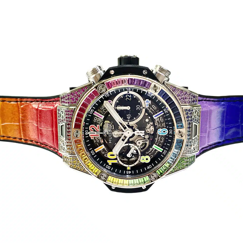 Hublot 441.NX.1117.LR.0999 Big Bang Unico Rainbow 42 mm Titanium Watch – image 6