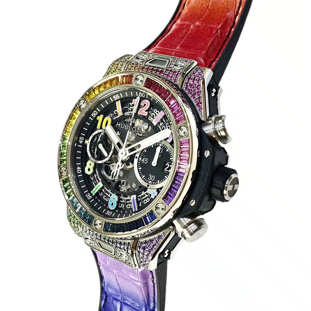 Hublot 441.NX.1117.LR.0999 Big Bang Unico Rainbow 42 mm Titanium Watch – image 4
