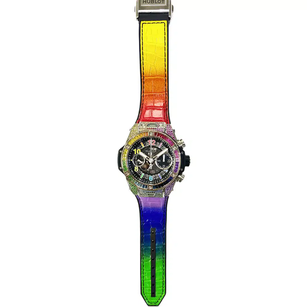 Hublot 441.NX.1117.LR.0999 Big Bang Unico Rainbow 42 mm Titanium Watch – image 3