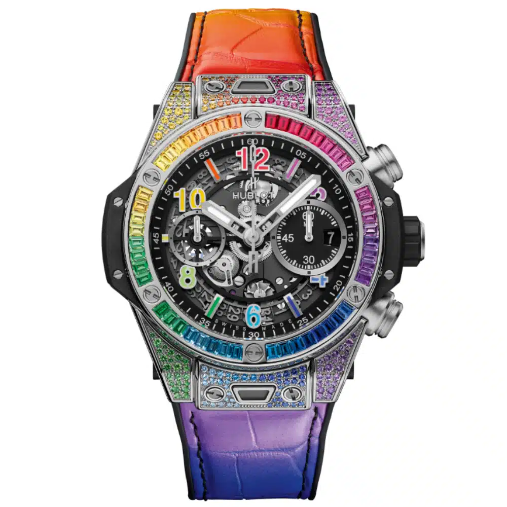 Hublot 441.NX.1117.LR.0999 Big Bang Unico Rainbow 42 mm Titanium Watch – image 2
