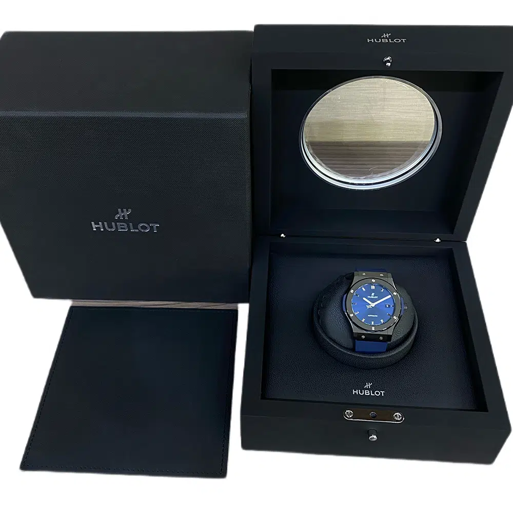 Hublot Classic Fusion Blue 542.CM.7170.RX Ceramic With Blue Rubber Blue Dial – image 7