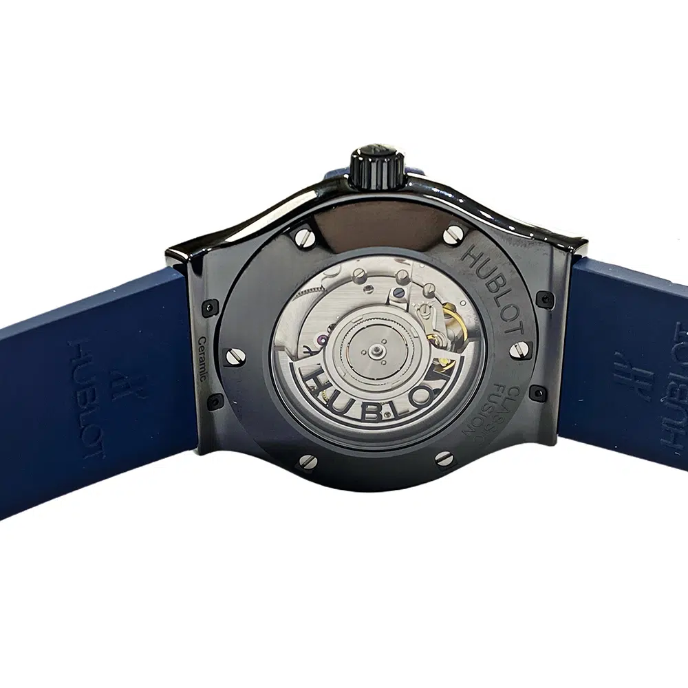 Hublot Classic Fusion Blue 542.CM.7170.RX Ceramic With Blue Rubber Blue Dial – image 6