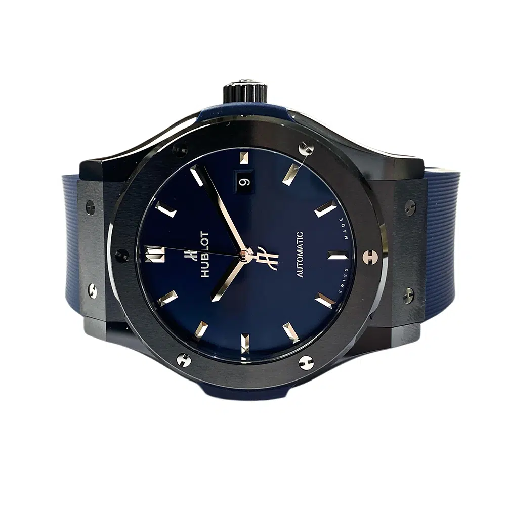 Hublot Classic Fusion Blue 542.CM.7170.RX Ceramic With Blue Rubber Blue Dial – image 4