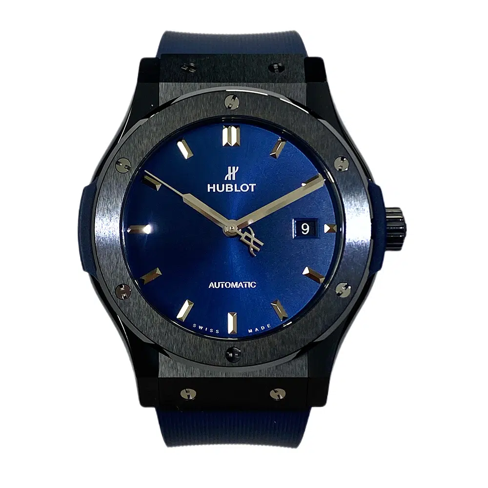 Hublot Classic Fusion Blue 542.CM.7170.RX Ceramic With Blue Rubber Blue Dial – image 2