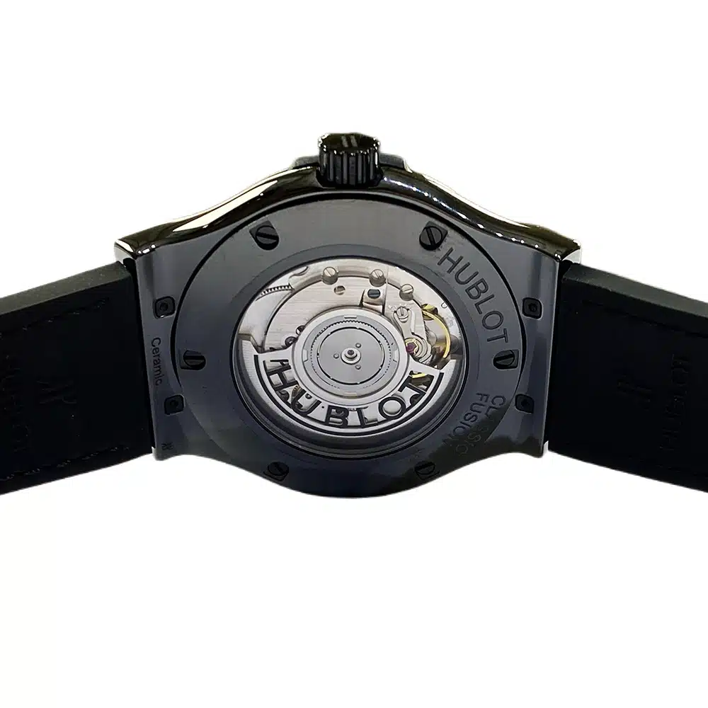 Hublot Classic Fusion Gold 542.CX.0660.LR Ceramic With Black Leather Watch – image 4