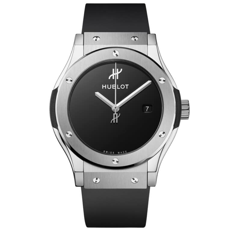 Hublot Classic Fusion Original Black 542.NX.1270.RX.MDM Titanium With Black Rubber Watch