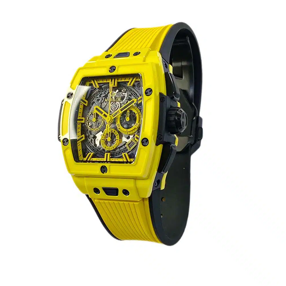 Hublot Spirit of Big Bang Yellow Magic 42mm 642.CY.011Y.RX Ceramic With Yellow Rubber Watch – image 4