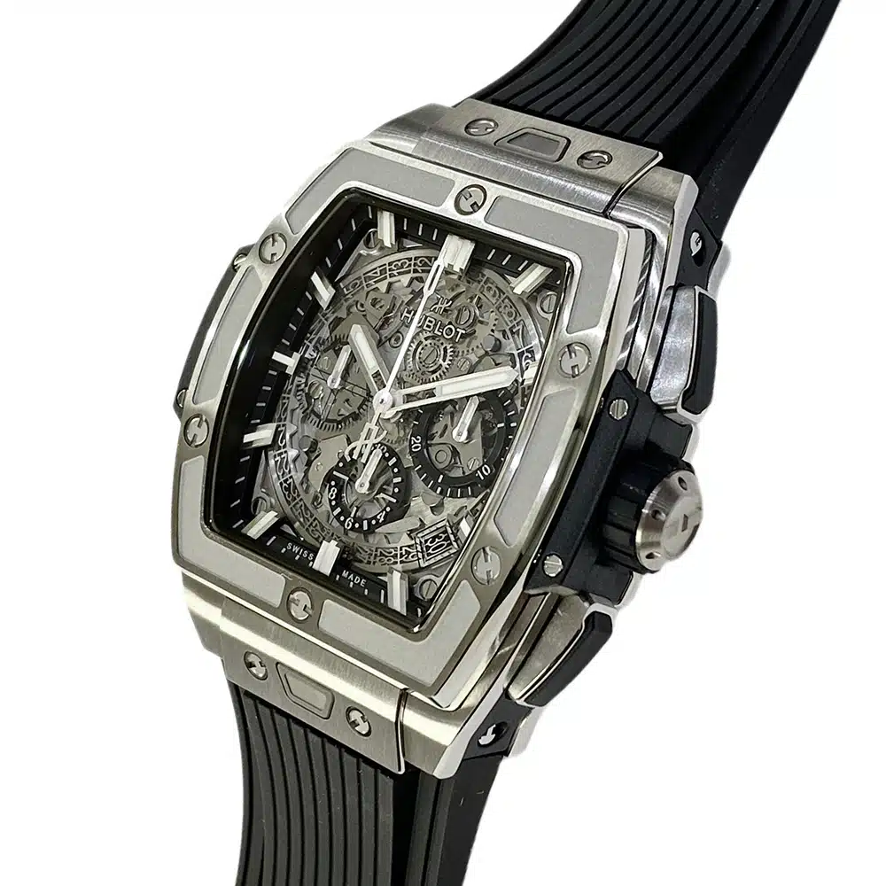 Hublot Spirit of Big Bang 642.NX.0170.RX titanium watch, dial detail