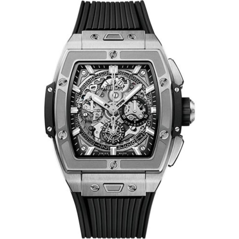 Hublot Spirit of Big Bang 642.NX.0170.RX titanium watch, black rubber strap