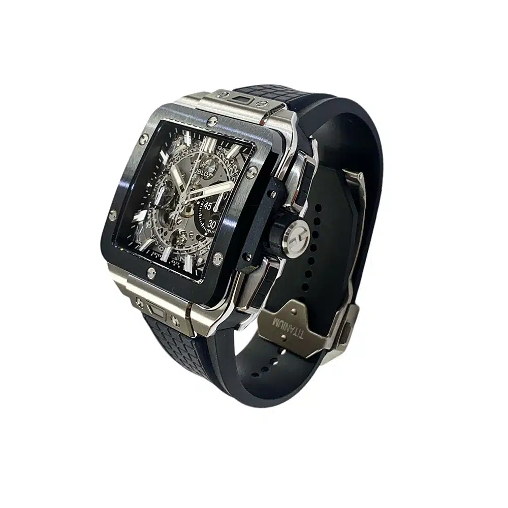 Hublot Square Bang Unico 42mm 821.NM.0170.RX Titanium with Black Rubber Watch – image 4