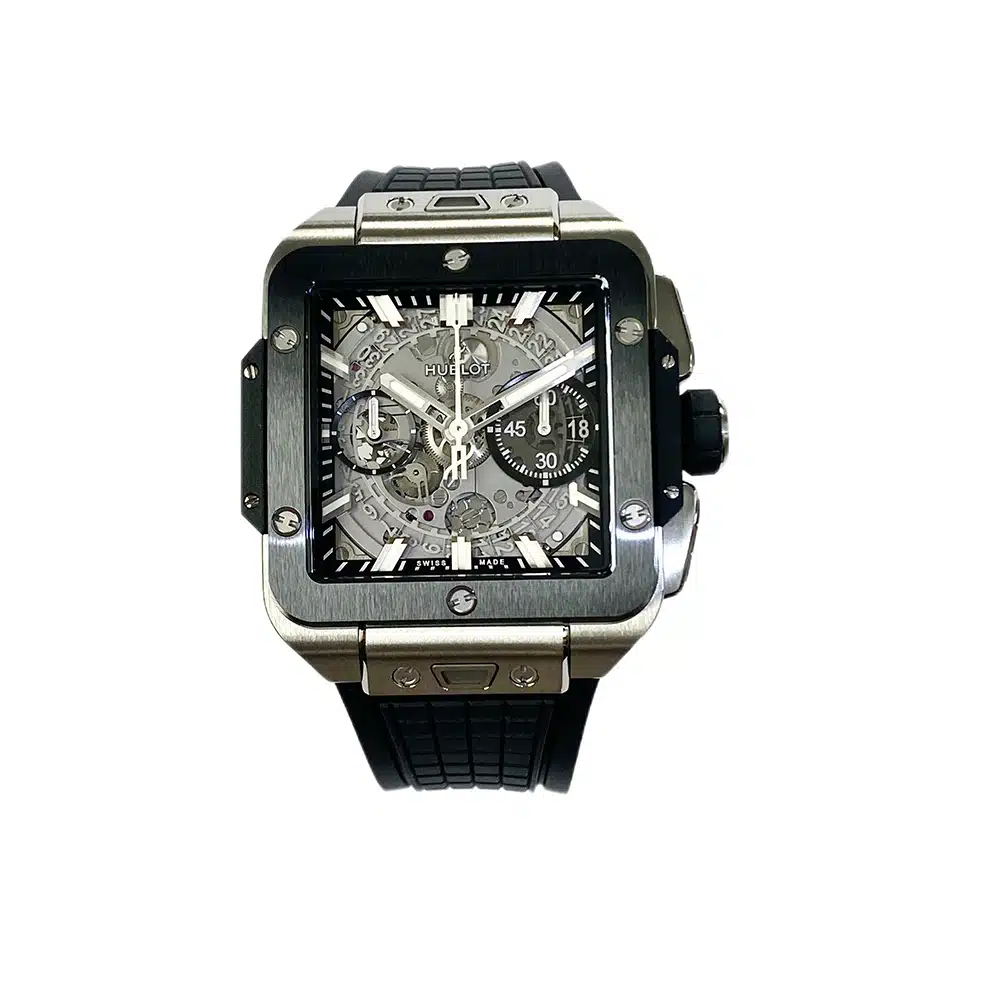 Hublot Square Bang Unico 42mm 821.NM.0170.RX Titanium with Black Rubber Watch – image 2