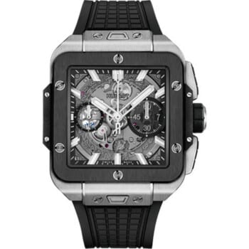 Hublot Square Bang Unico 42mm 821.NM.0170.RX Titanium with Black Rubber Watch