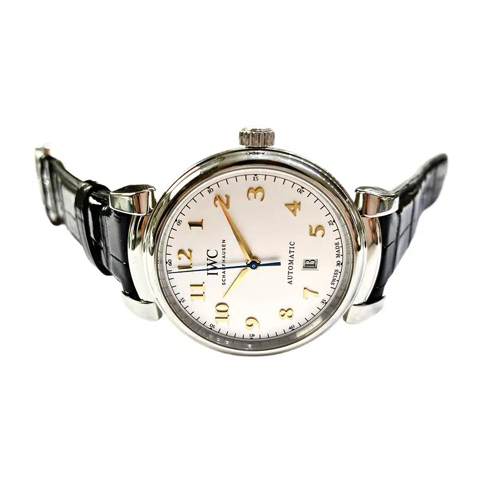 IWC Da Vinci Silver Dial IW356601 Stainless Steel with Black Leather Watch 2018 – image 5