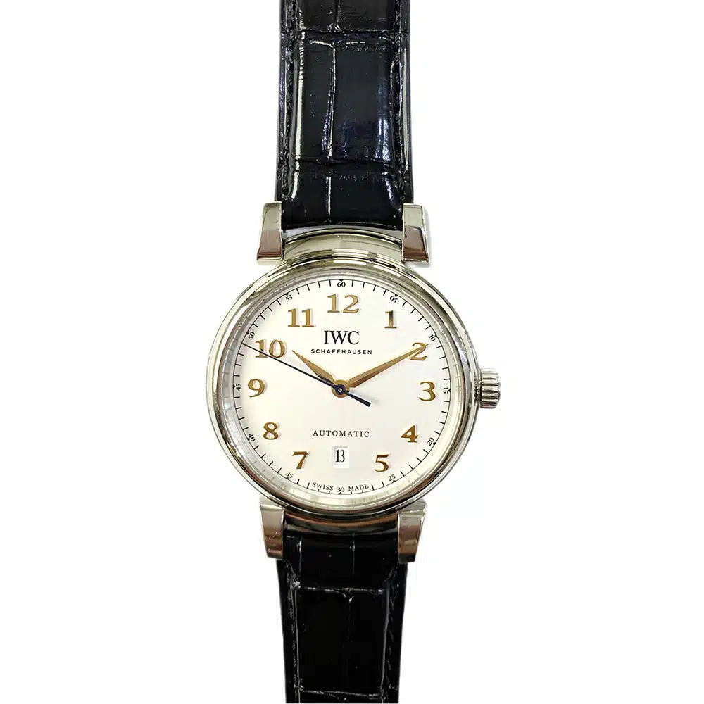 IWC Da Vinci Silver Dial IW356601 Stainless Steel with Black Leather Watch 2018 – image 2