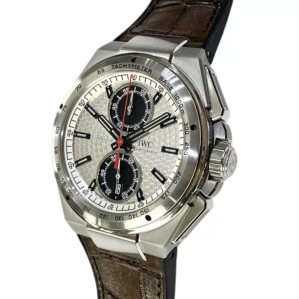 IWC Ingenieur Chronograph IW378505 Stainless Steel with Brown Leather Watch 2018 – image 3