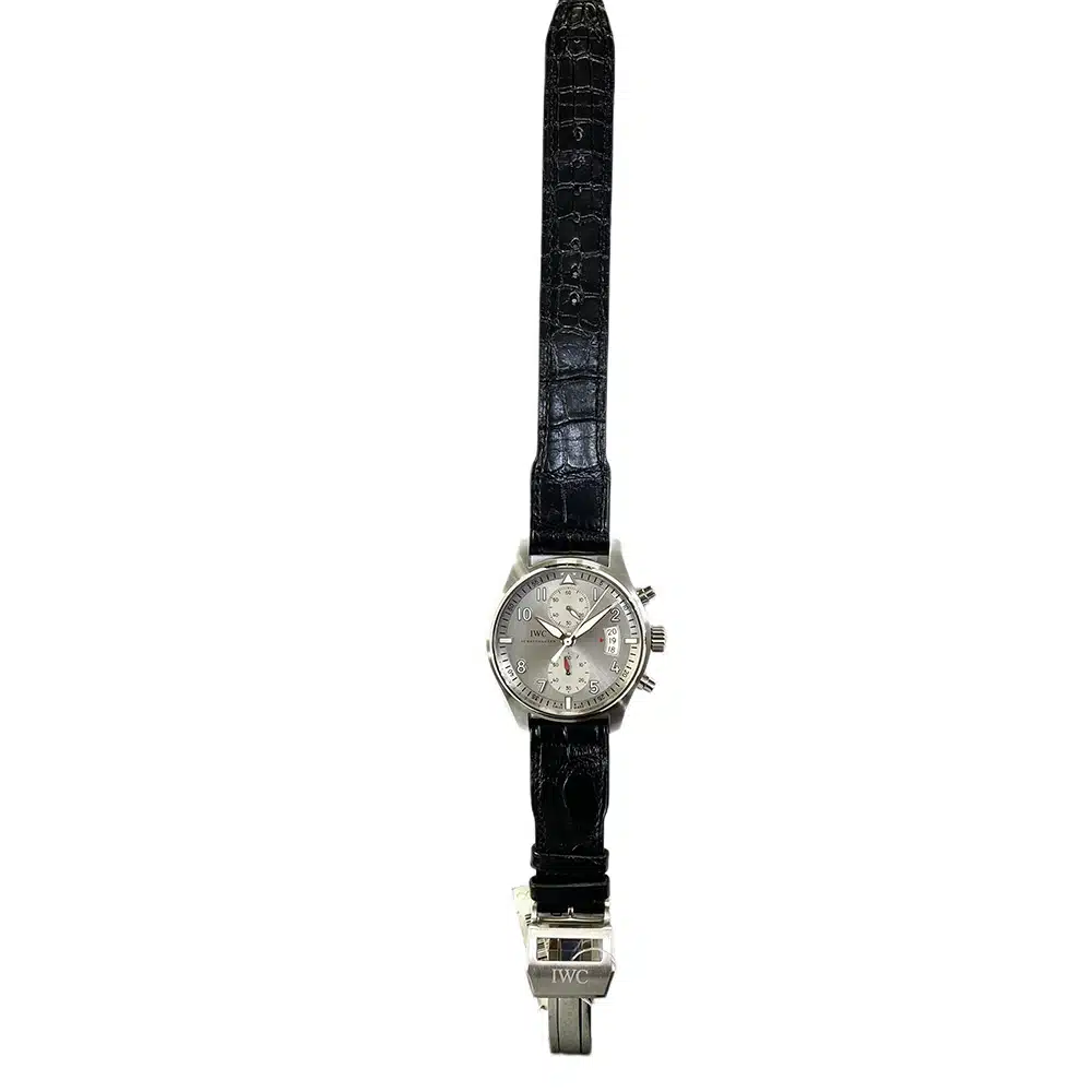 IWC Pilot Spitfire IW387809 Stainless Steel with Black Alligator Leather Watch – image 3