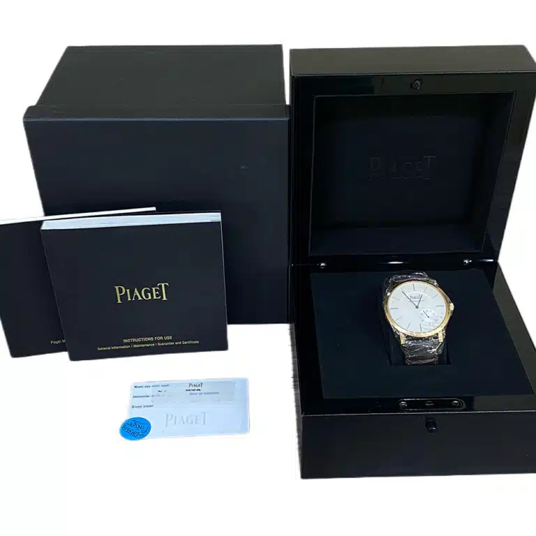 Piaget Altiplano 43mm G0A35131 Rose Gold with Brown Leather Watch Silver Dial – image 7