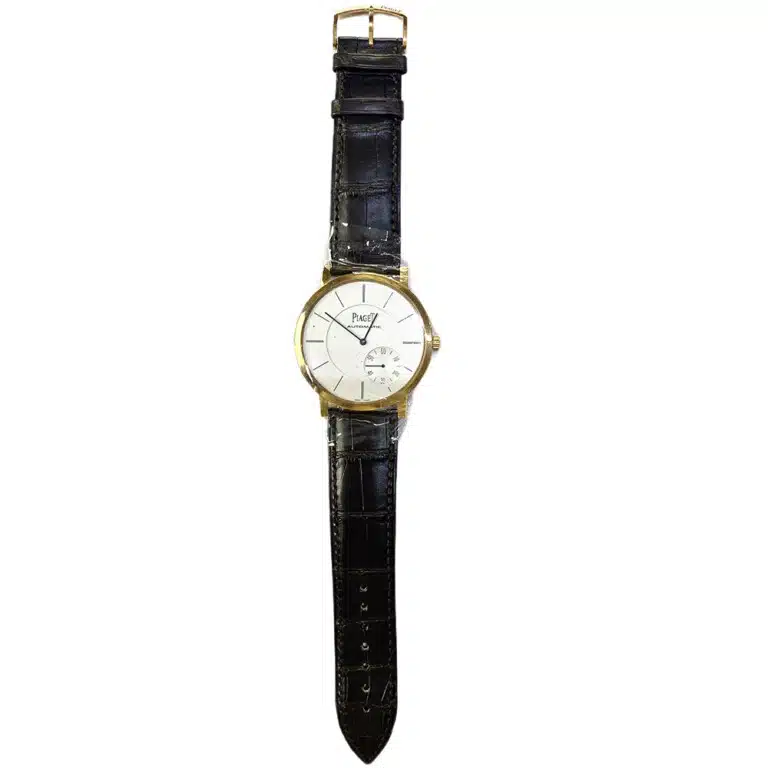 Piaget Altiplano 43mm G0A35131 Rose Gold with Brown Leather Watch Silver Dial – image 3