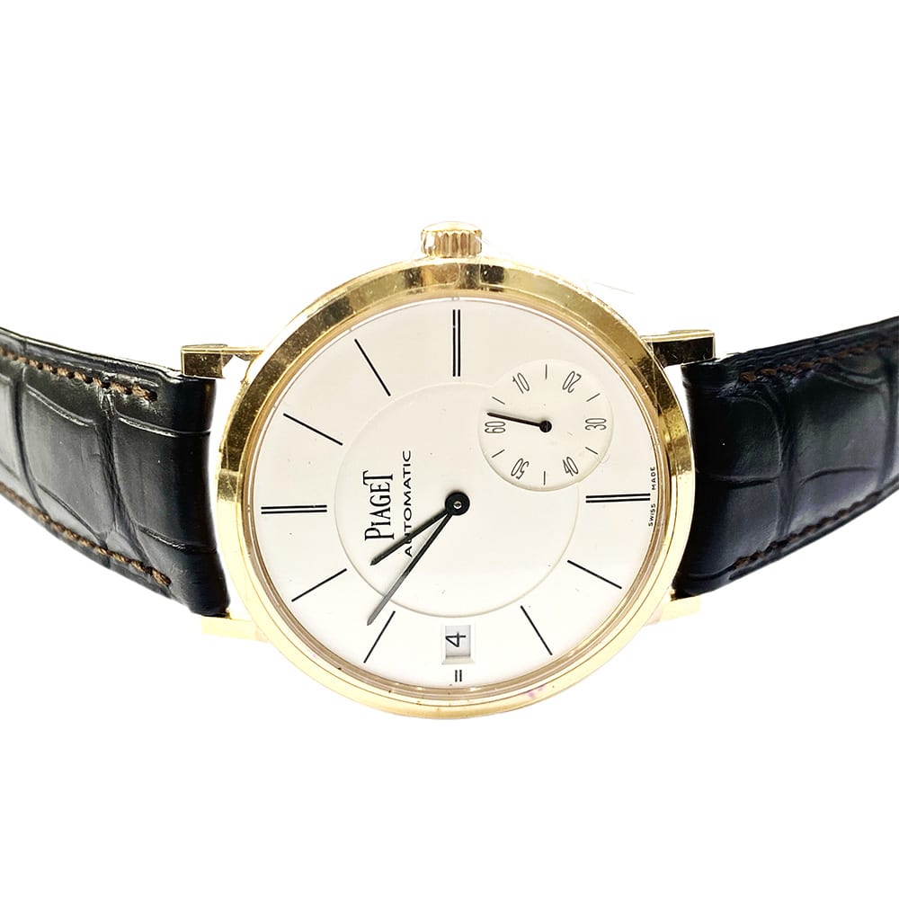 Piaget Altiplano G0A38131 Rose Gold with Brown Leather Watch Silver Dial 2018