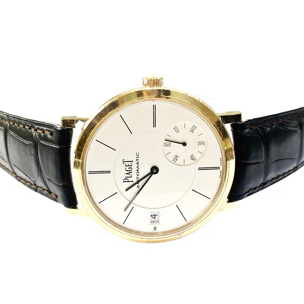 Piaget Altiplano G0A38139 Rose Gold with Brown Leather Watch Silver Dial – image 5