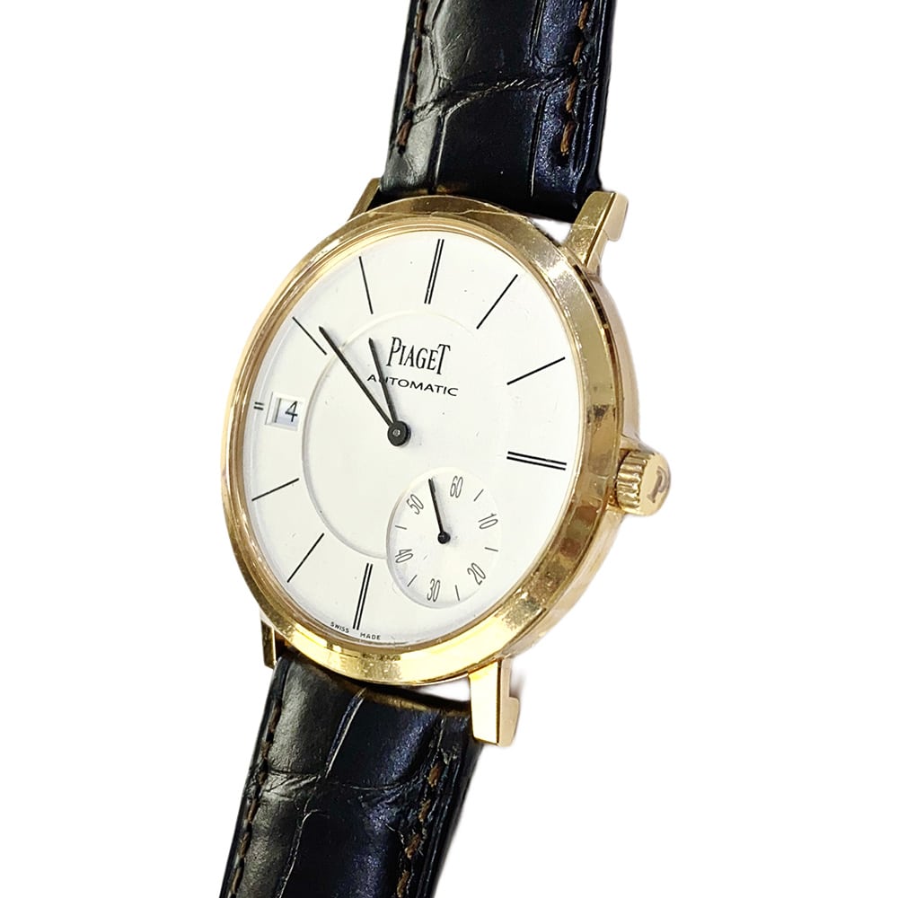 Piaget Altiplano G0A38139 Rose Gold with Brown Leather Watch Silver Dial