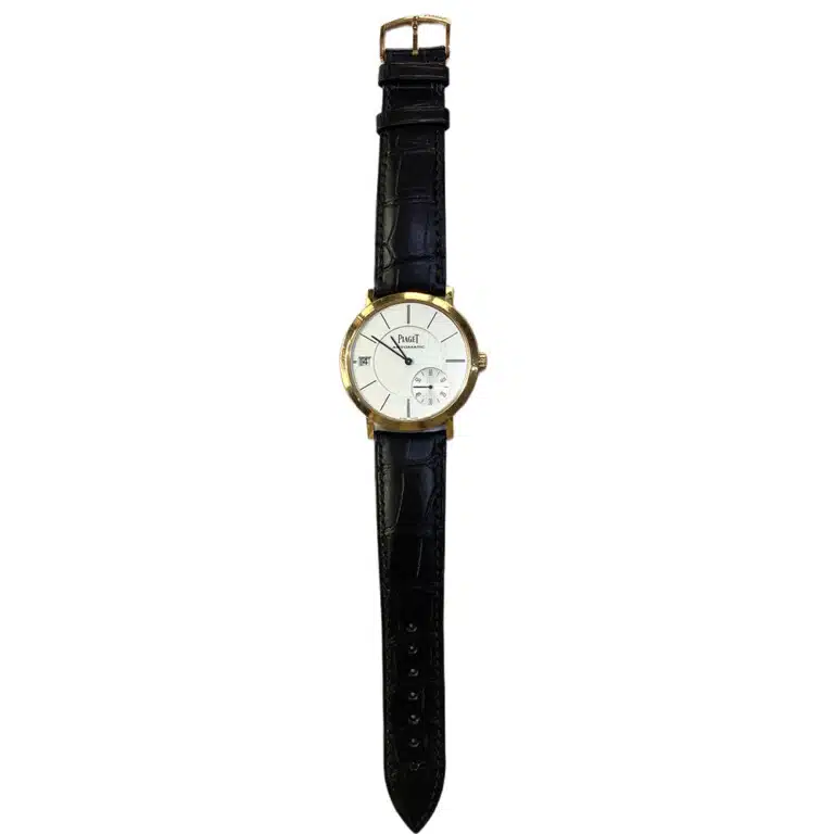 Piaget Altiplano G0A38131 Rose Gold with Brown Leather Watch Silver Dial 2018 – image 3