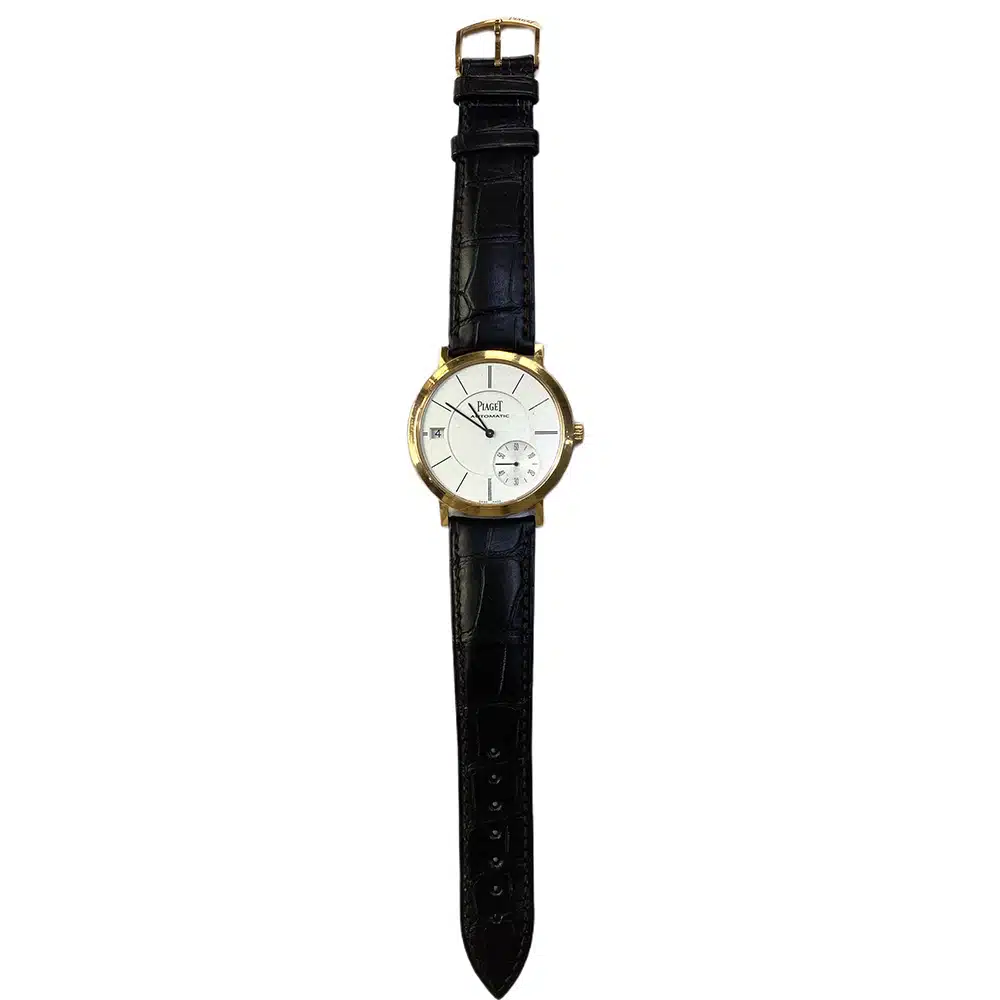 Piaget Altiplano G0A38139 Rose Gold with Brown Leather Watch Silver Dial – image 3