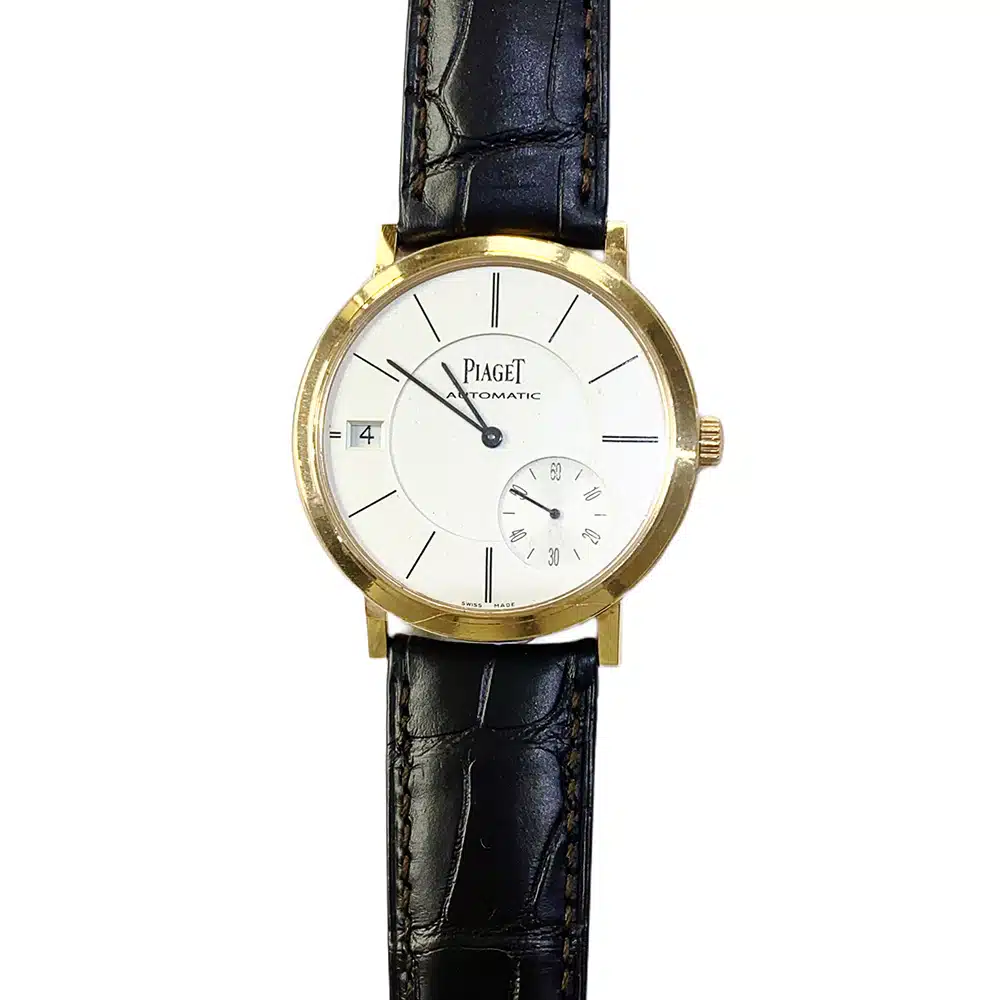 Piaget Altiplano G0A38139 Rose Gold with Brown Leather Watch Silver Dial – image 2