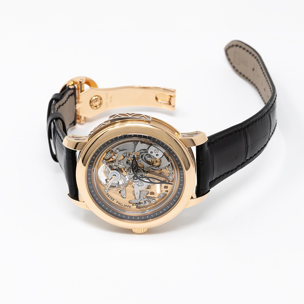 Patek Philippe Minute Repeater Grand Complications 5303R-001 Rose Gold with Black Leather Watch 2023