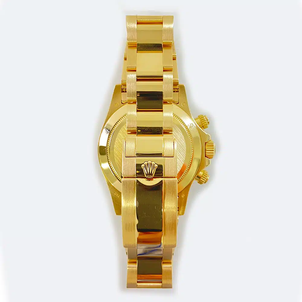 Rolex Cosmograph Daytona 40mm Oyster 116568BR Yellow Gold Watch Black MOP Diamond Dial 2012 – image 5