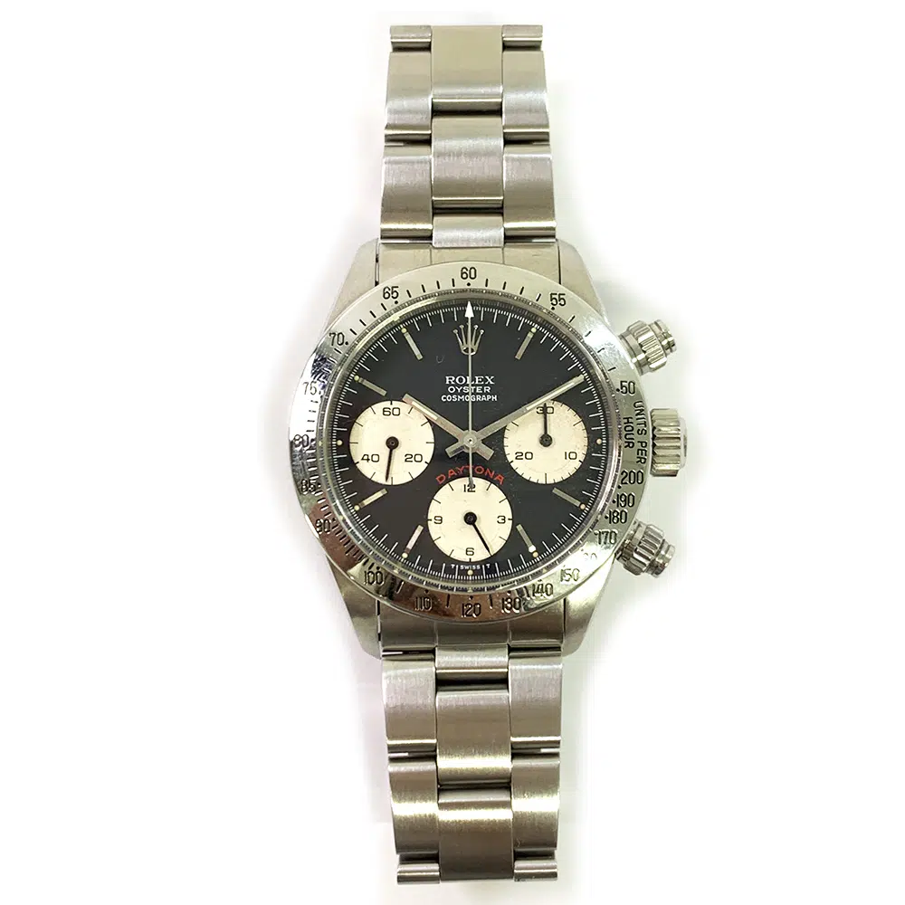 Rolex Daytona 6265 Chronograph 37mm Stainless Steel Black Dial – image 2