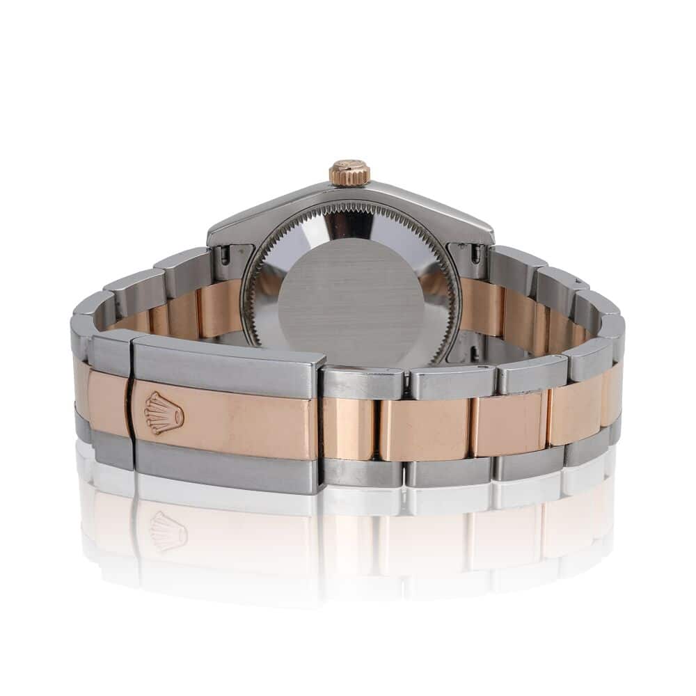 Rolex Datejust 31mm 178241 Steel & Pink Gold Watch Black Roman Dial